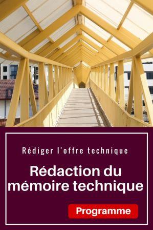 mémoire technique Marché de travaux d'aménagement d'un batiment