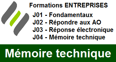 Formations répondre aux appels d'offres