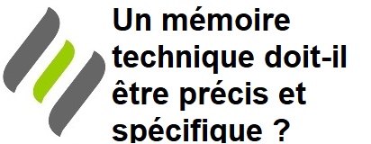 mémoire technique type précis et spécifique