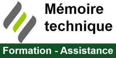 Mémoire technique formation et assistance